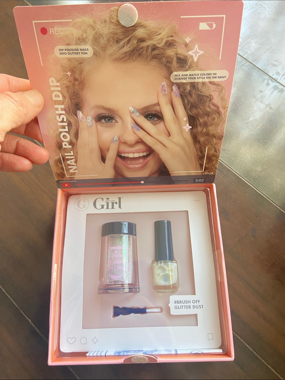 Nail Polish Dip Set - Pink Glitter set of 8 boxes